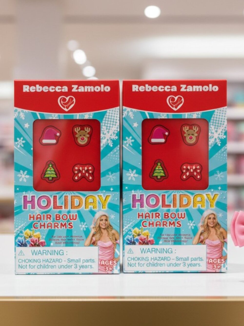 2/$12 💥🆕 Rebecca Zamolo Christmas Holiday Hair Accessories Charm 2 Boxes 4536